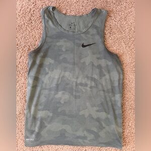 Nike Dri-FIT Mesh Athletic Tank Top - Light Green Camo